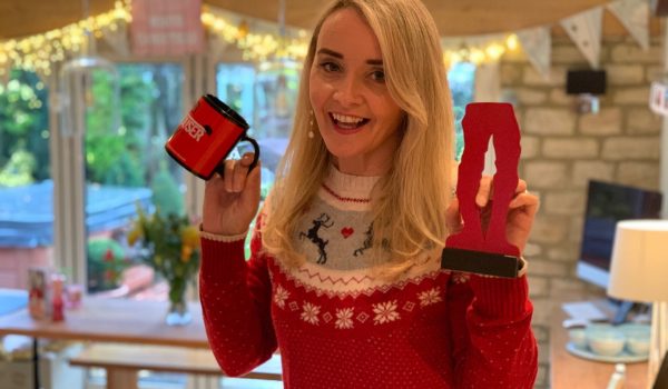 Caroline & Her Mug Trophy