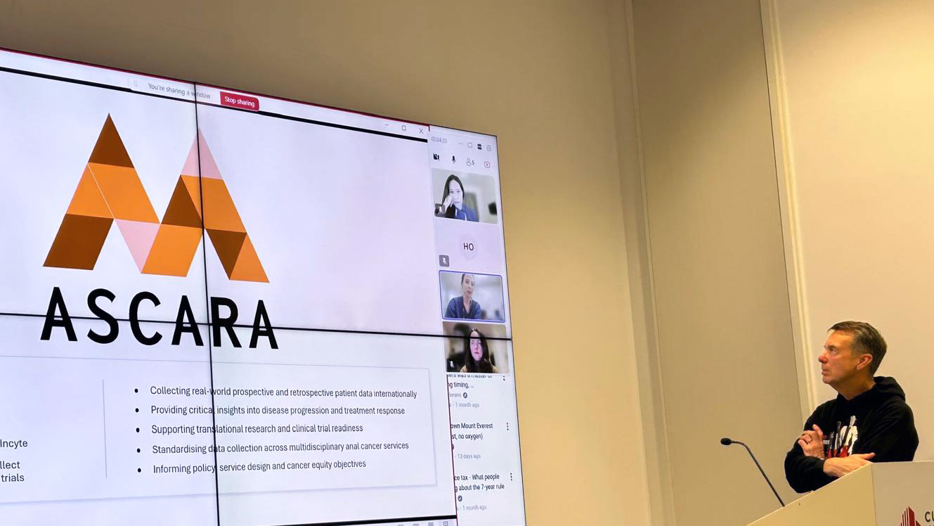 Joining Micol in the video presentation were her colleagues Sarah Mills and Dr Irene Chong.