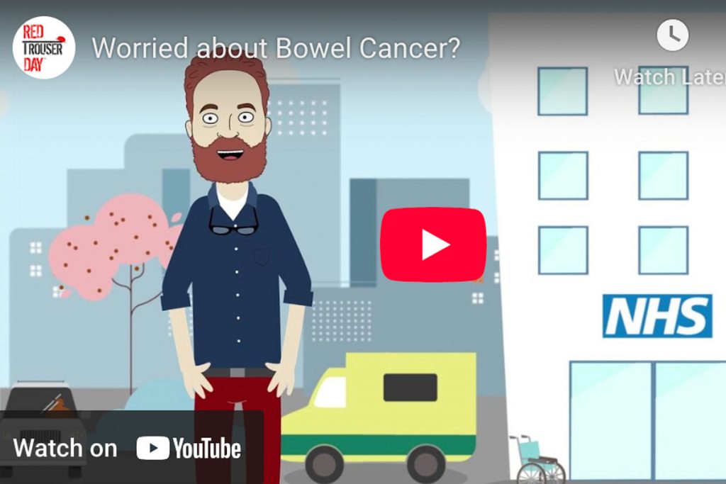 Watch this video if you're worried abut bowel cancer on YouTube